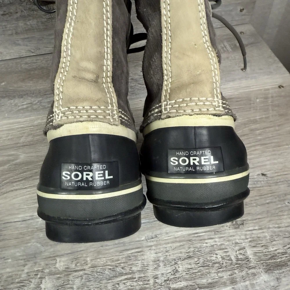 Sorel Joan Of Arctic Tall Womens Sz 6 Brown Waterproof Fur Snow Boot NL1540-051‎ - Picture 7 of 9
